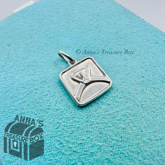 Tiffany & Co. 925 Silver 2012 Lexicon Diamond Ring Charm Pendant (pouch)