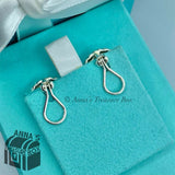 Tiffany & Co. 925 Silver Black Onyx Twist Rope Clip On Earring + Receipt (pouch)