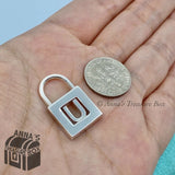 Tiffany & Co. 925 Silver Alphabet U Padlock Adjustable Charm Pendant (pouch)