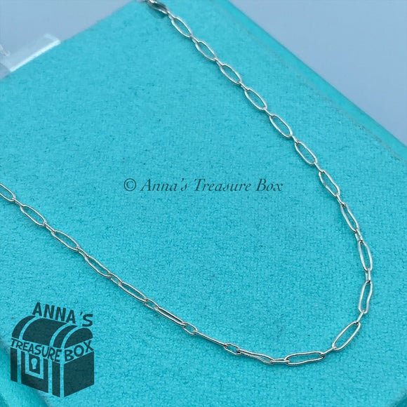 Tiffany & Co. 925 Silver Rectangle Link 36