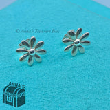 Tiffany & Co. 925 Silver Matte Daisy Earrings (pouch)