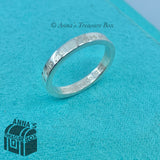 Tiffany & Co. 925 Silver I Love You Ring Band Sz. 6 (Pouch)