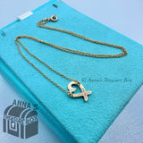 Tiffany & Co. 18K Rose Gold SMALL Loving Heart 16" Necklace (bx, insert, rbn)