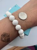 Tiffany & Co. 925 Silver Ziegfeld 10mm White Dolomite 7.5" Bracelet (bx, pch,rbn