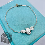 Return to Tiffany & Co. 925 Silver 18K Gold Love Bug Bee 6.5-7" Bracelet (boxset