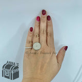Tiffany & Co. 925 Silver Ziegfeld Bead Ring Sz. 5 (box + pouch)