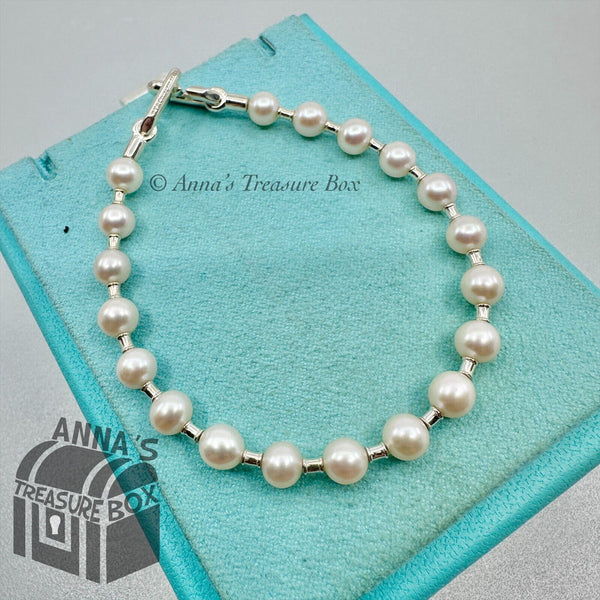 Tiffany & Co. HardWear 5-6 mm Freshwater Pearl Silver 7.5