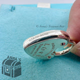 Please Return to Tiffany & Co. 925 Silver LOVE Heart Padlock Lock Charm Pendant