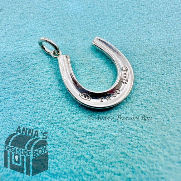 Tiffany & Co. 925 Silver Lucky Horseshoe 1837 Charm (pouch)