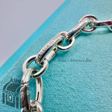 Tiffany & Co. 925 Silver Oval Clasping Link 7.25" Bracelet (box)