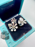 Tiffany & Co. 925 Silver 18k RTT Love Bug Flower Cluster Ring Size 7 (boxset)