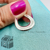 Tiffany & Co. 925 Silver Lucky Horseshoe 1837 Charm (pouch)