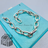 Tiffany & Co. 925 Silver Oval Clasping Link 7.25" Bracelet (box)