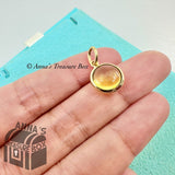 Tiffany & Co. 18K Yellow Gold Paloma Picasso Citrine Dot Charm Pendant (boxset)
