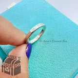 Tiffany & Co. 925 Silver 5th Ave Ring Band Sz. 6 (Pouch)