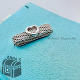 Tiffany & Co. 925 Silver Mesh Heart Ring Sz. 9.5 (pouch)