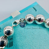 Tiffany & Co. 925 Silver 10mm HardWear Bead Ball 7.5" Bracelet (box, pch, rbn)