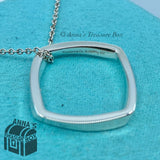 Tiffany & Co. 925 Silver Frank Gehry Square Torque 16" Necklace (pouch)