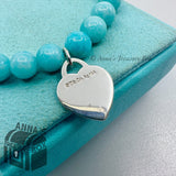 Tiffany & Co. 925 Silver 8mm Amazonite Bead 7.25" Bracelet (pouch)