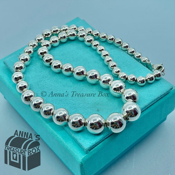 Tiffany & Co. 925 Silver Graduated Bead Ball 16