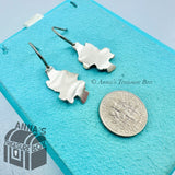 Tiffany & Co. 925 Silver Frank Gehry Matte Equus Leaves Dangle Earrings (pouch)