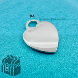 Tiffany & Co. 925 Silver Engravable Blank Heart Tag Charm Pendant #4