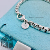 Tiffany & Co. 925 Silver Venetian Link 7.5" Bracelet (pouch)