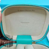 Tiffany & Co. Blue Calfskin Leather Travel Storage Jewelry Box Case (box, pouch)