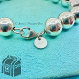 Tiffany & Co. 925 Silver 10mm HardWear Bead Ball 7.25" Bracelet (box, pch, rbn)