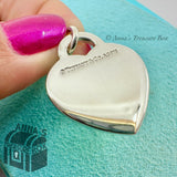 Tiffany & Co. 925 Silver MOM Heart Tag Charm (pouch)