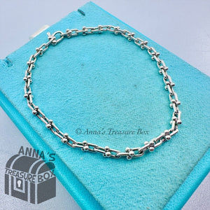 Tiffany & Co. 925 Silver HardWear Micro Link 7.5" Bracelet (pouch)