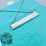 Tiffany & Co. 925 Silver Paloma Picasso Loving Heart Bar 18" Necklace (pouch)