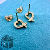 Tiffany & Co. 18k Yellow Gold Paloma Picasso Loving Heart Earring (box, pch, rb)