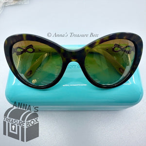 Tiffany & Co. TF 4059 8015/3B 54-18 130 2P Brown Cat Eye Sunglasses (case)