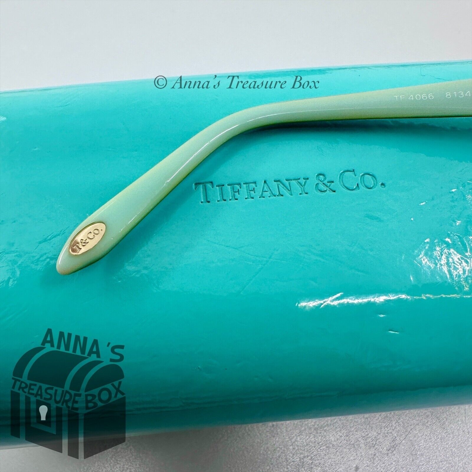 Tiffany & Co. TF 4066 8134/3B 56-16 135 3N Havana/Blue Square Sunglasses (case) Tiffany main image 4