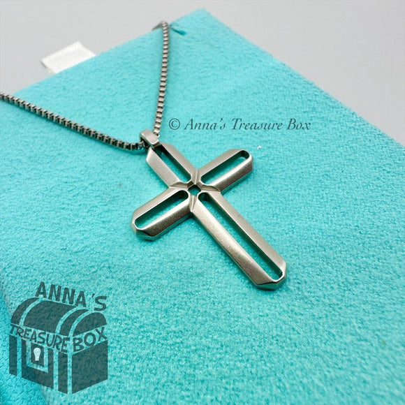 Tiffany & Co. Paloma Picasso Stainless Steel Zellige Cross 20