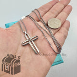 Tiffany & Co. Paloma Picasso Stainless Steel Zellige Cross 20" Necklace (pouch)