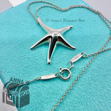 Tiffany & Co. 925 Silver Elsa Peretti Large 28mm Starfish Pendant  17" Necklace