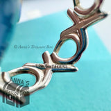 Tiffany & Co. 925 Silver Paloma Picasso Graffiti XOXO Ring Sz. 7 (Pouch)