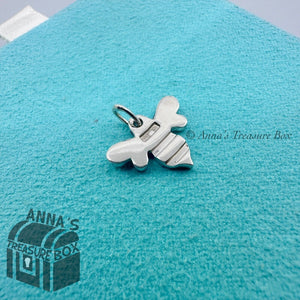 Tiffany & Co. 925 Silver Honey Bee Charm Pendant (box, pouch, ribbon)