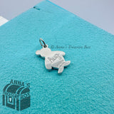 Tiffany & Co. 925 Silver Bear Hug Charm Pendant (box, pouch, ribbon)