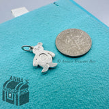 Tiffany & Co. 925 Silver Bear Hug Charm Pendant (box, pouch, ribbon)