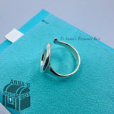 Tiffany & Co. 925 Silver Elsa Peretti Sevillana O Ring Size 8.5 (Box, pch, rbbn)