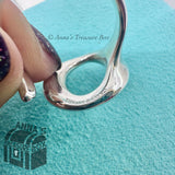 Tiffany & Co. 925 Silver Elsa Peretti Sevillana O Ring Size 8.5 (Box, pch, rbbn)