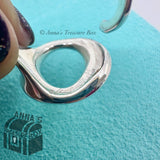 Tiffany & Co. 925 Silver Elsa Peretti Sevillana O Ring Size 8.5 (Box, pch, rbbn)