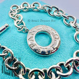 Tiffany & Co. 925 Silver Toggle Chain Link 7.75" Bracelet (pouch)