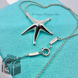 Tiffany & Co. 925 Silver Elsa Peretti Large 28mm Starfish Pendant  18" Necklace