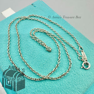 Tiffany & Co. 925 Silver 1.5mm Thick Links Chain 18" Necklace (pouch)