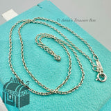 Tiffany & Co. 925 Silver 1.5mm Thick Links Chain 18" Necklace (pouch)