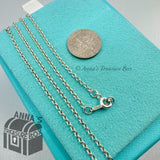 Tiffany & Co. 925 Silver 1.5mm Thick Links Chain 18" Necklace (pouch)